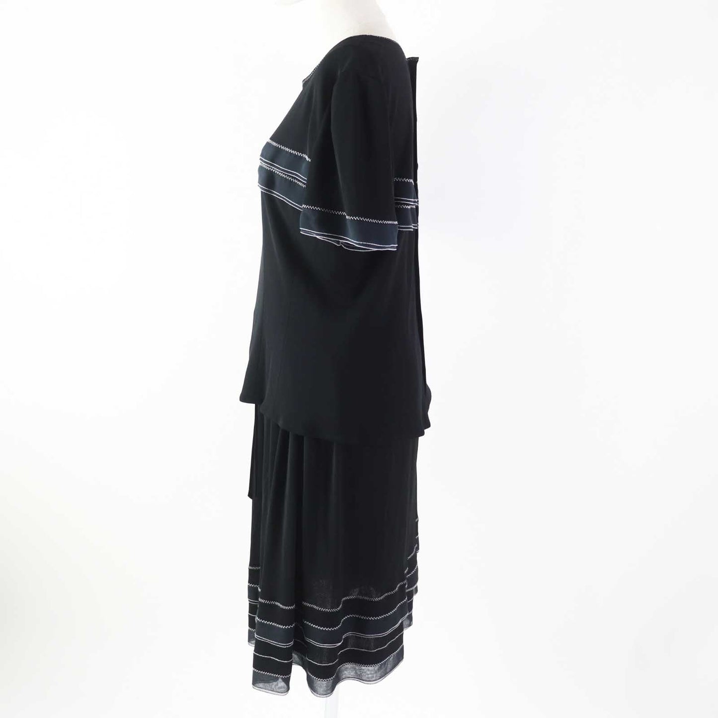 CHANEL setup 02P P19048 P19038 Outer fabric: 100% rayon black Women