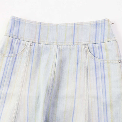 CHANEL skirt P58766 Main: 10% cotton Light blue Women 34