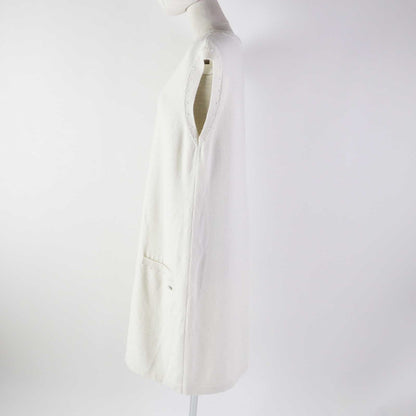CHANEL one piece P53637 Outer material: 53% cotton, Outer material: 47% cashmere white Women 44