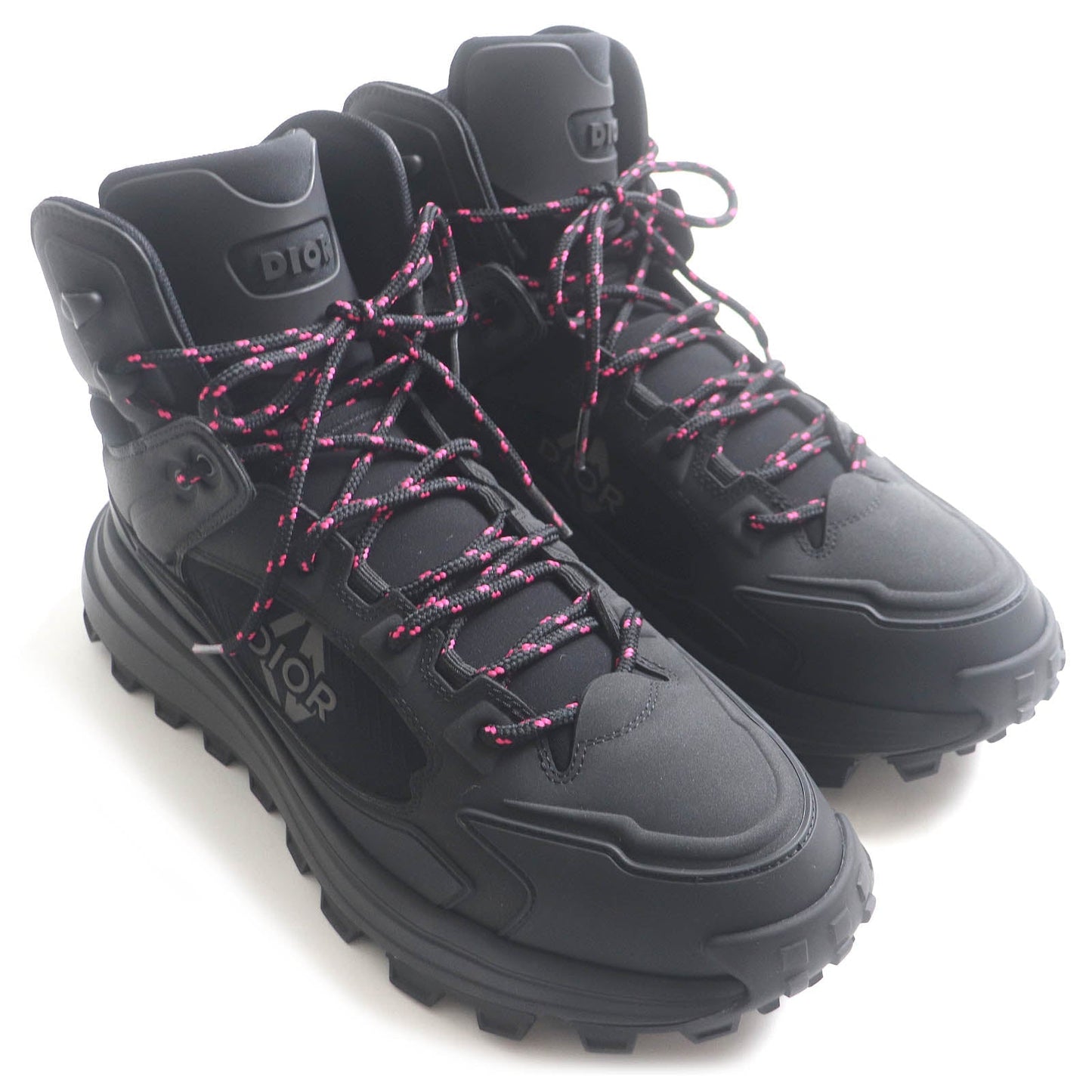 Dior Ankle boots 3B0299ZTG90O 42% PVC, 40% polyester, 11% elastic, 4% polyurethane, 3% polyamide black Trekking shoes peak ankle mens 43