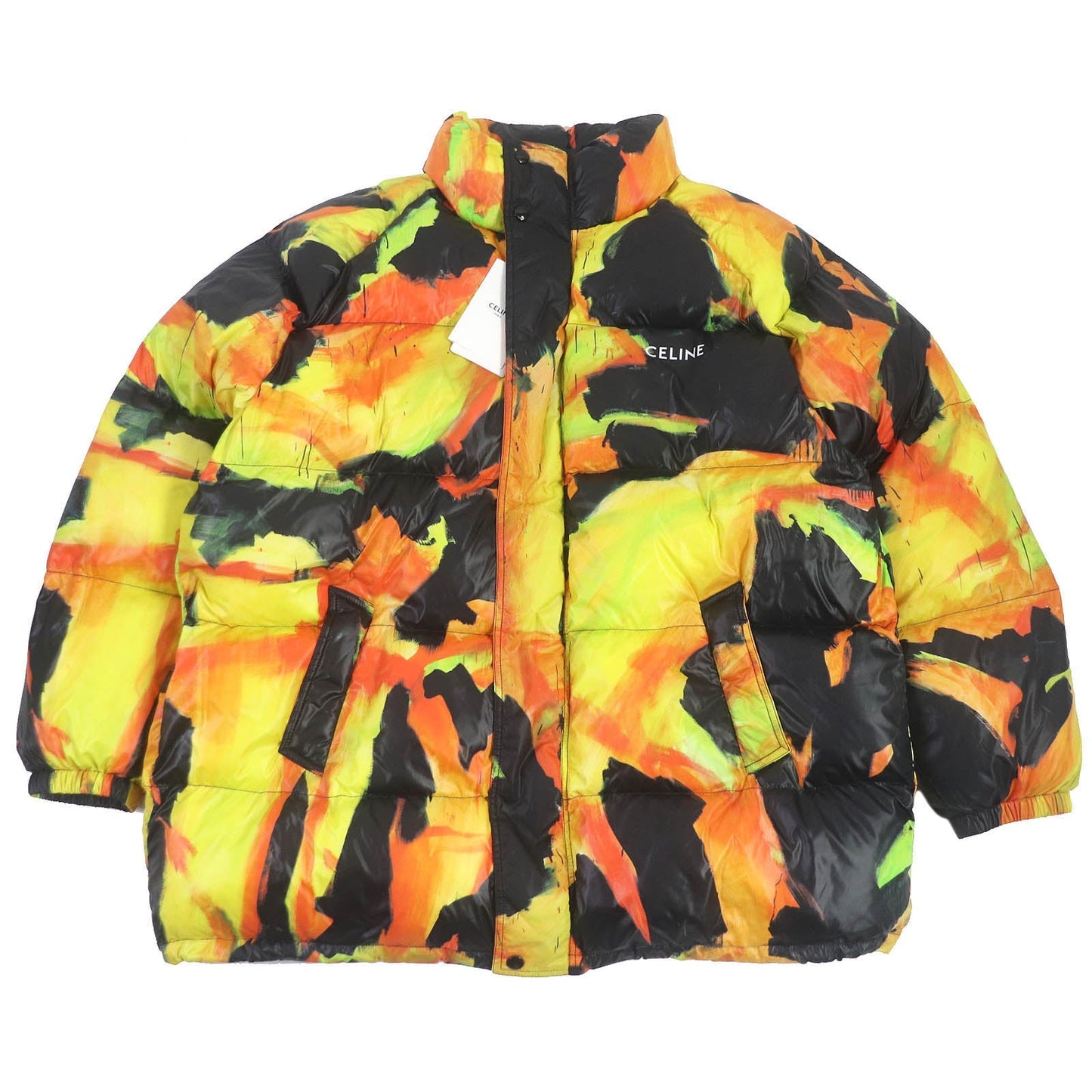 CELINE Jacket 2W430487O Main: 100% nylon, Filling: 100% polyester Orange type Multicolor mens 50