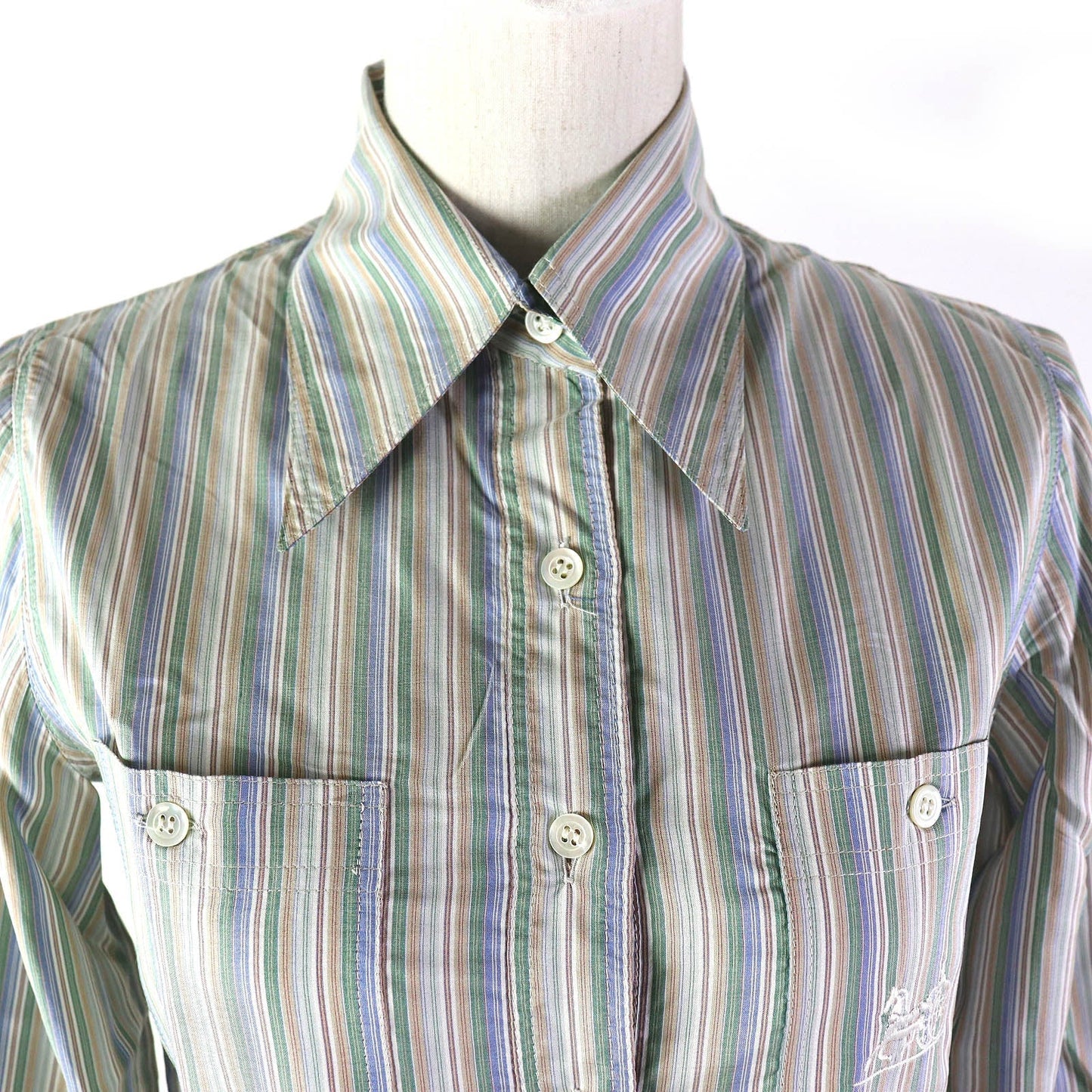 CELINE Long sleeve shirt Main: 100% silk multicolor Women 38