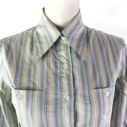 CELINE Long sleeve shirt Main: 100% silk multicolor Women 38