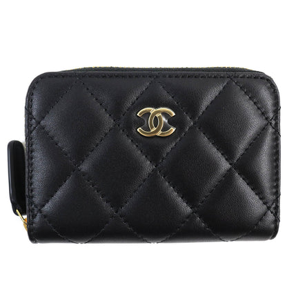 CHANEL Coin case AP0216 Main: Leather black Classic zip coin purse Women