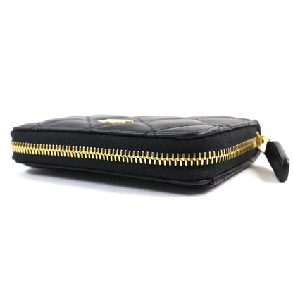 CHANEL Coin case AP0216 Main: Leather black Classic zip coin purse Women