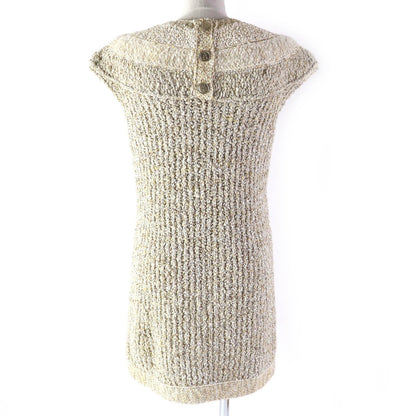 CHANEL one piece P61623K47214 Main: 60% wool, 13% nylon, 12% polyester, 7% cotton, 3% silk, 3% polyester metal, 2% paper Beige type Women 34