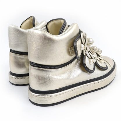 CHANEL High cut sneakers G31628 Main: Leather gold Women 37