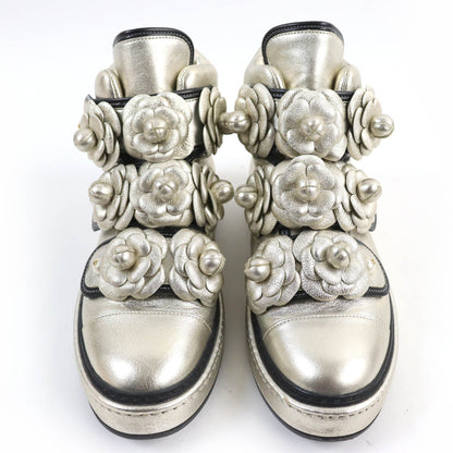 CHANEL High cut sneakers G31628 Main: Leather gold Women 37