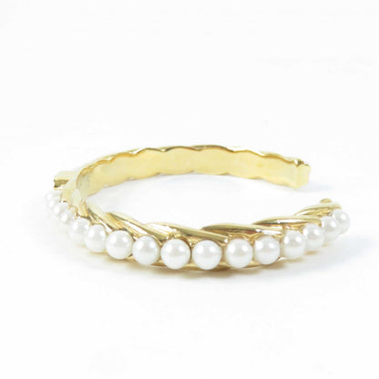 CHANEL Bangle B23 A Gold Plated, Faux Pearl gold Women S