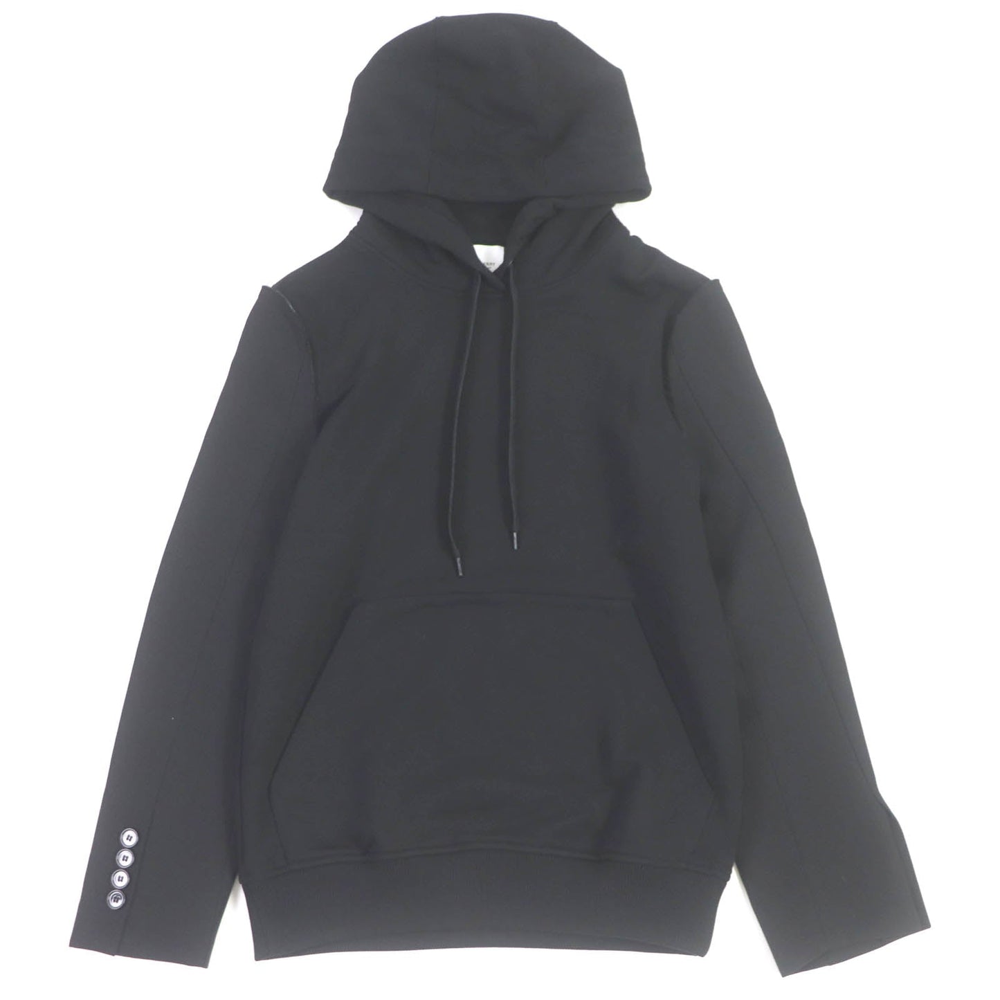BURBERRY Hoodie 8040787 Main: 100% cotton, Part: 99% cotton, Part: 1% elastane (polyurethane) black mens XXS