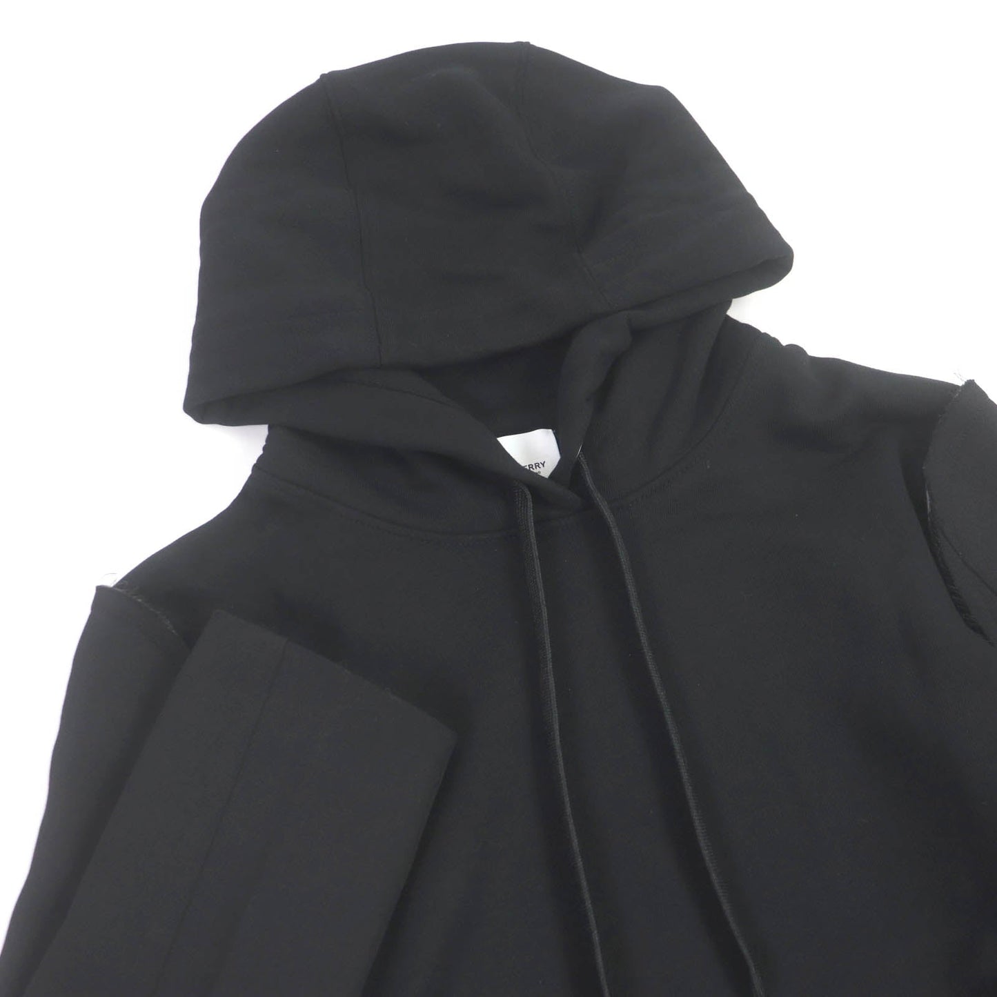 BURBERRY Hoodie 8040787 Main: 100% cotton, Part: 99% cotton, Part: 1% elastane (polyurethane) black mens XXS