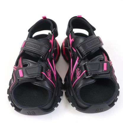 BALENCIAGA Sandals 617543 Main: Leather Black pink Track Sandal Women 36