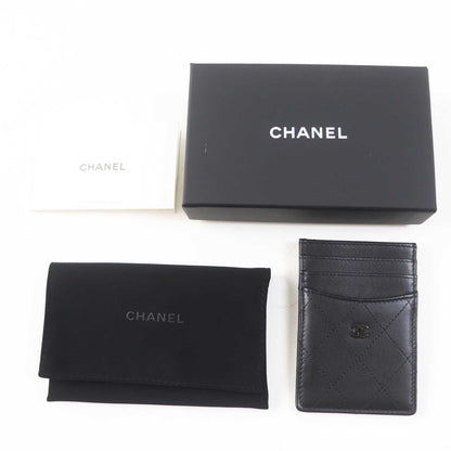 CHANEL Card Case AP3595 Main: Lamb leather black Matrasse Women