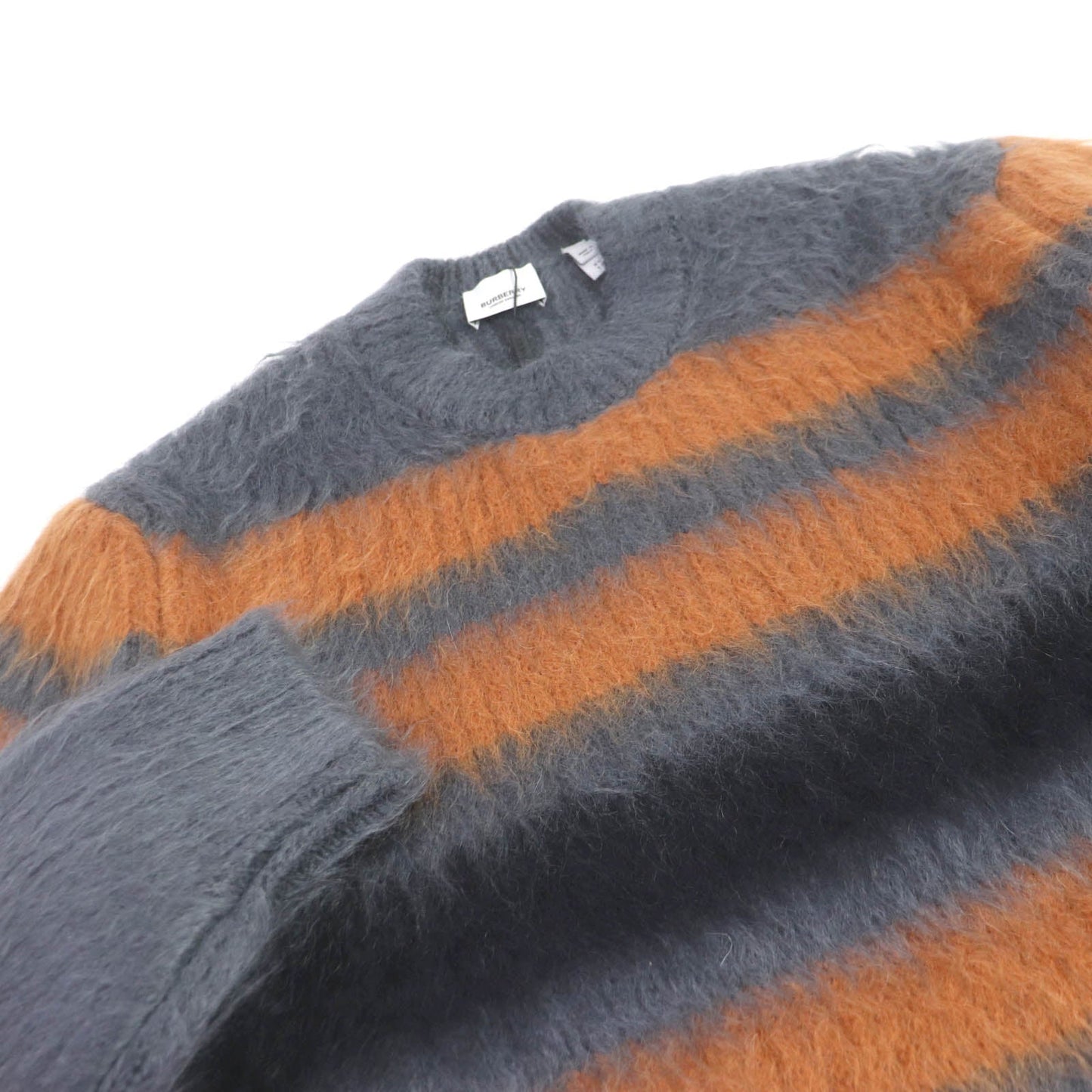 BURBERRY sweater 8037217 Main: 67% mohair, Main: 33% silk gray mens XS