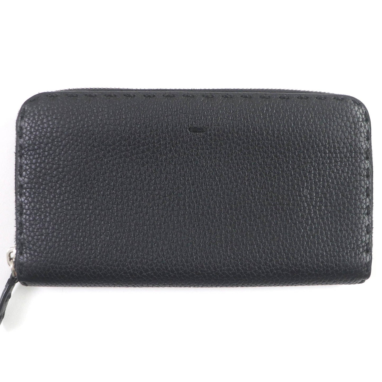 FENDI Long Wallet Purse 7M0210 Main: Leather black Celeria mens