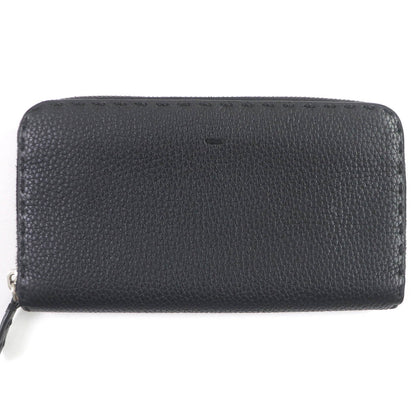 FENDI Long Wallet Purse 7M0210 Main: Leather black Celeria mens