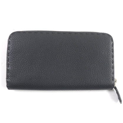 FENDI Long Wallet Purse 7M0210 Main: Leather black Celeria mens