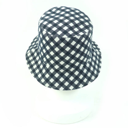 Christian Dior hat 22VIC923I130 Main: 49% polyester, Main: 46% cotton, Main: 5% polyurethane, Lining: 49% polyester, Lining: 46% cotton: 5% polyurethane Navy Ivory Women 56