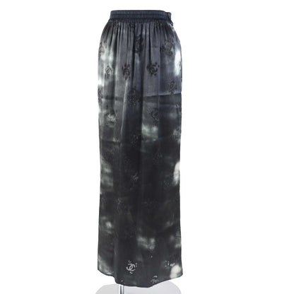 CHANEL Long skirt P73038 Main: 69% rayon, Main: 31% silk, Part: 93% silk, Part: 7% elastane (polyurethane) black Mtiers d'art collection Women 34
