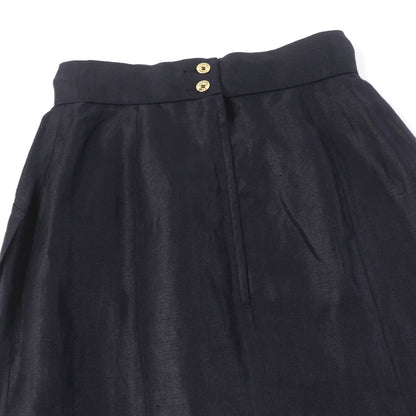 CHANEL Tight Skirt 150466D4 A250078 Main: 100% linen, lining: 100% silk black Women 34