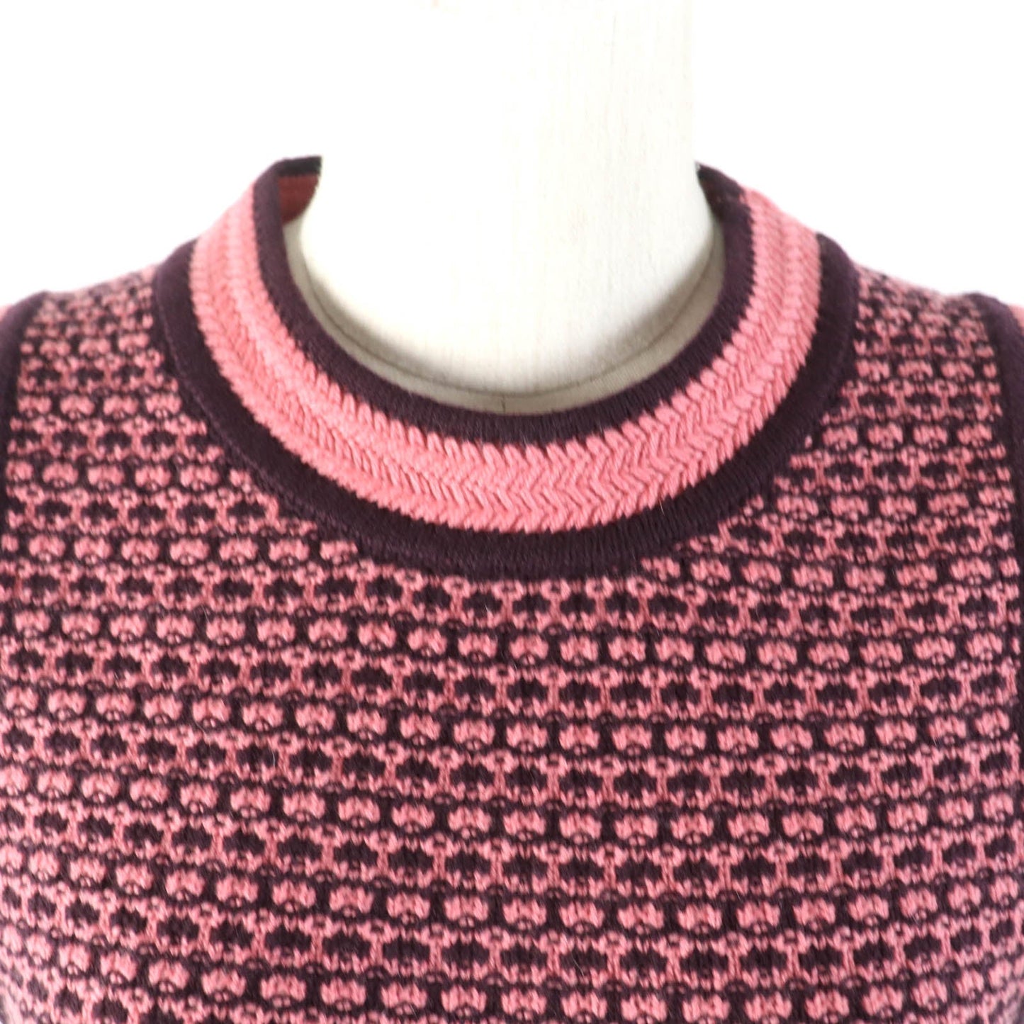 CHANEL one piece P75435K10790 Main: 100% cashmere Pink brown Women 36