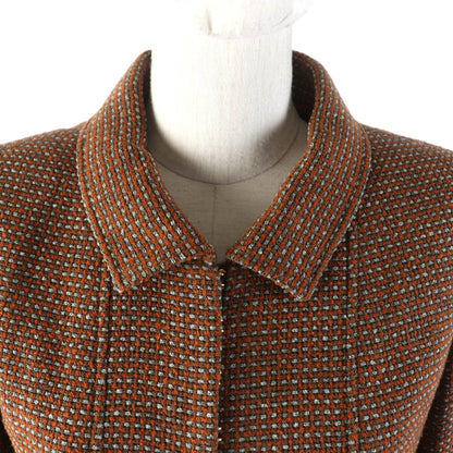 CHANEL setup P08097 96A Outer: 75% wool, Outer: 25% nylon, Lining: 95% silk, Lining: 5% polyurethane Brown type Women 38