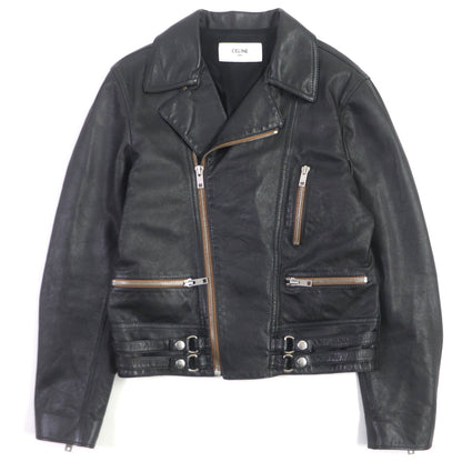 CELINE Riders jacket 2E467297D Lining: 70% cupra, Lining: 30% cotton, Outer: cowhide black mens 48