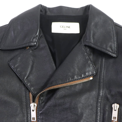 CELINE Riders jacket 2E467297D Lining: 70% cupra, Lining: 30% cotton, Outer: cowhide black mens 48