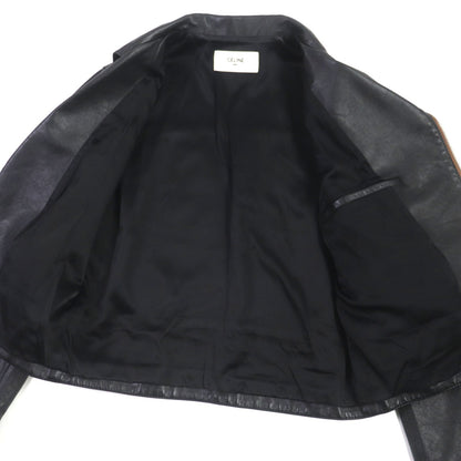 CELINE Riders jacket 2E467297D Lining: 70% cupra, Lining: 30% cotton, Outer: cowhide black mens 48