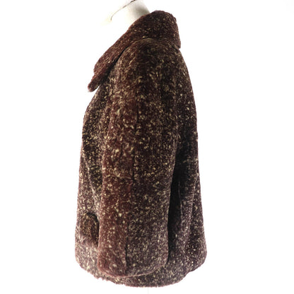 CHANEL Jacket P26806 Outer: 100% Lapin; Lining: 100% Silk Dark brown type Women 44