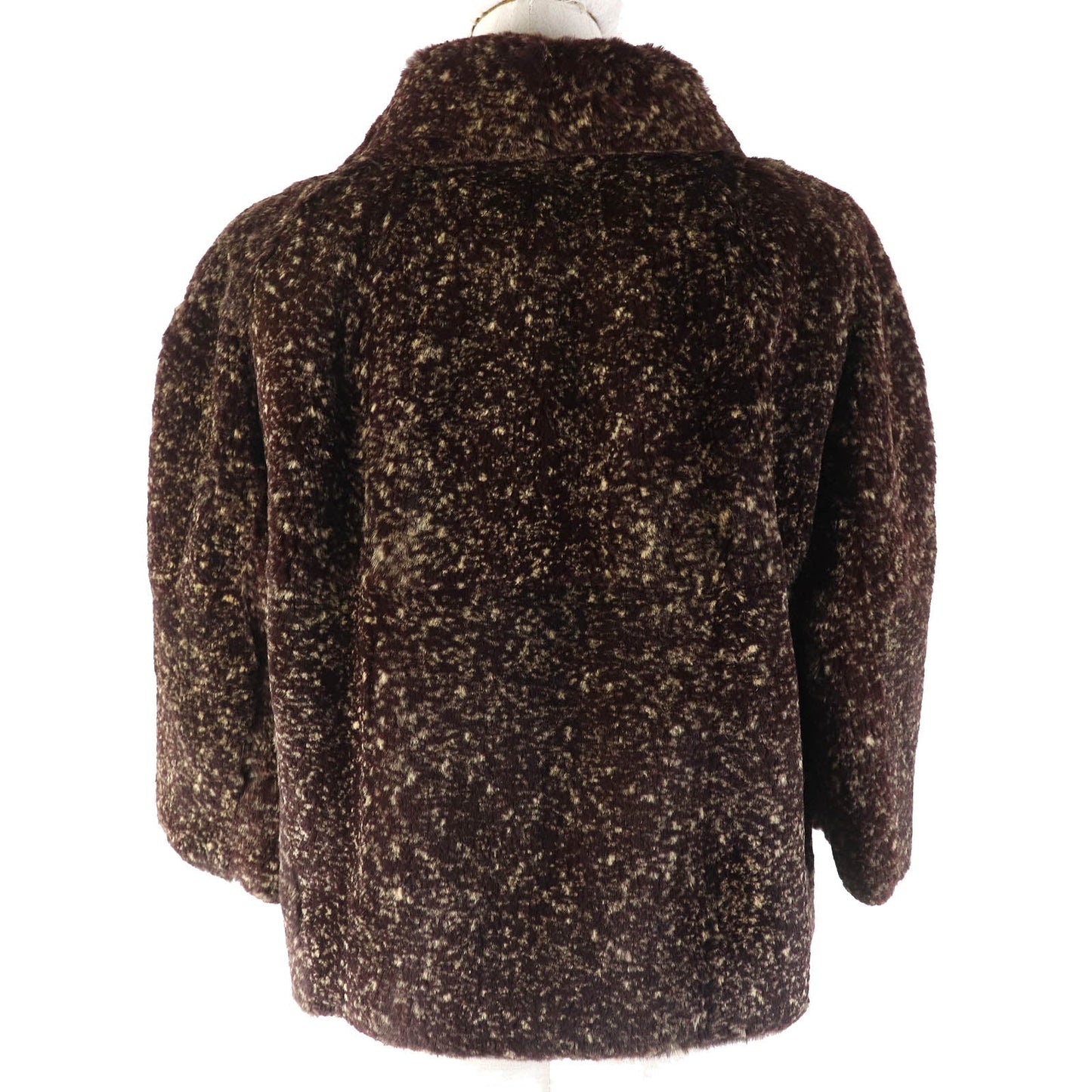 CHANEL Jacket P26806 Outer: 100% Lapin; Lining: 100% Silk Dark brown type Women 44