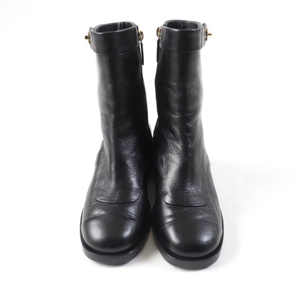 CHANEL short boots G39172 Main: Leather black Women 36 1/2 C