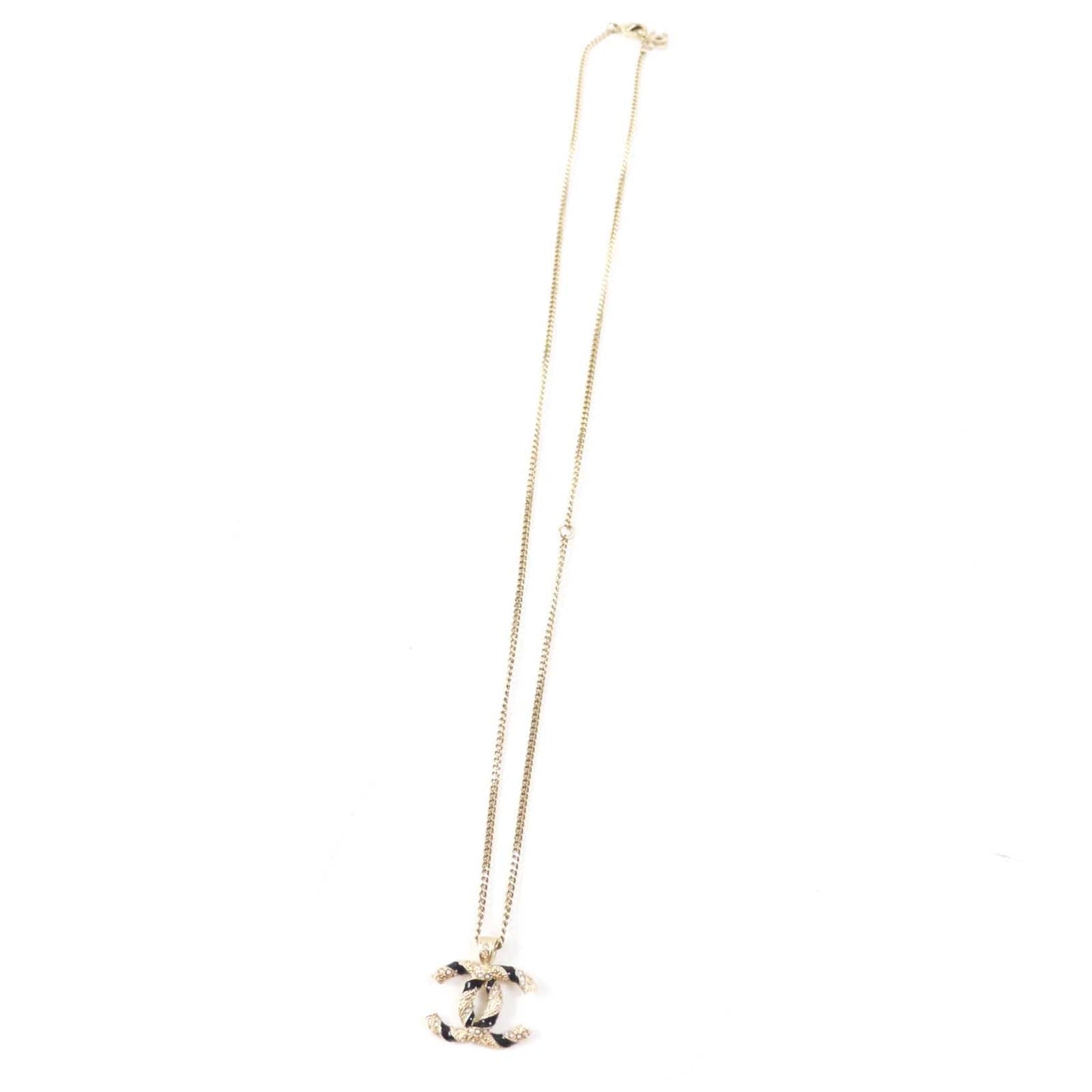 CHANEL Necklace A21C Metal.Faux pearl.Rhinestone Gold black Women
