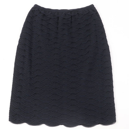 CHANEL Tight Skirt P41318K03035 Main: 43% rayon, 41% cotton, 16% nylon Black navy Women 38