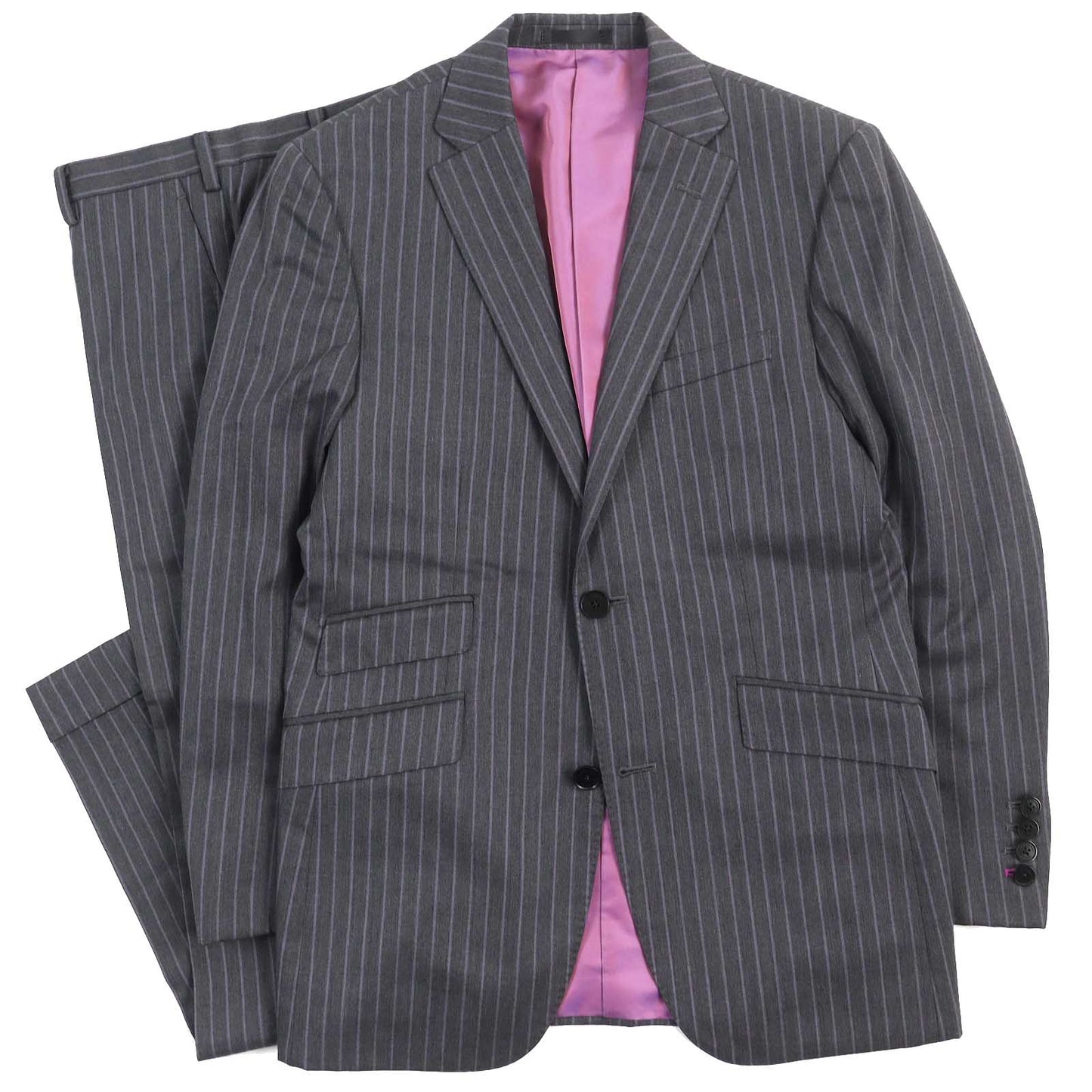 BURBERRY BLACK LABEL suit Outer material: 100% wool, Lining: Cupra, Lining: Polyester, Part: Cupra, (Outer material Super 110S used) Dark Gray Purple mens 165 36R
