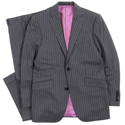 BURBERRY BLACK LABEL suit Outer material: 100% wool, Lining: Cupra, Lining: Polyester, Part: Cupra, (Outer material Super 110S used) Dark Gray Purple mens 165 36R