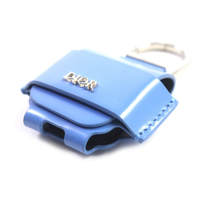 Dior HOMME key ring Main: Leather Light Blue Silver mens