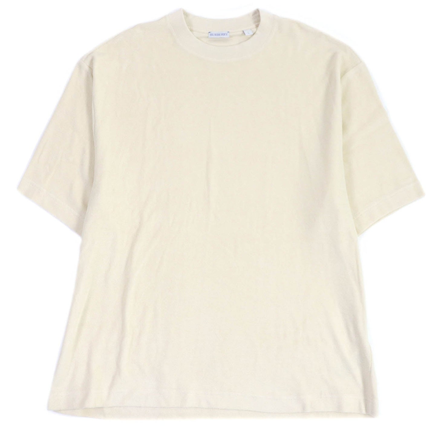 BURBERRY Short sleeve T-shirt 8081233 Main: 100% cotton, some parts: 98% cotton, some parts: 2% elastane Ivory mens L