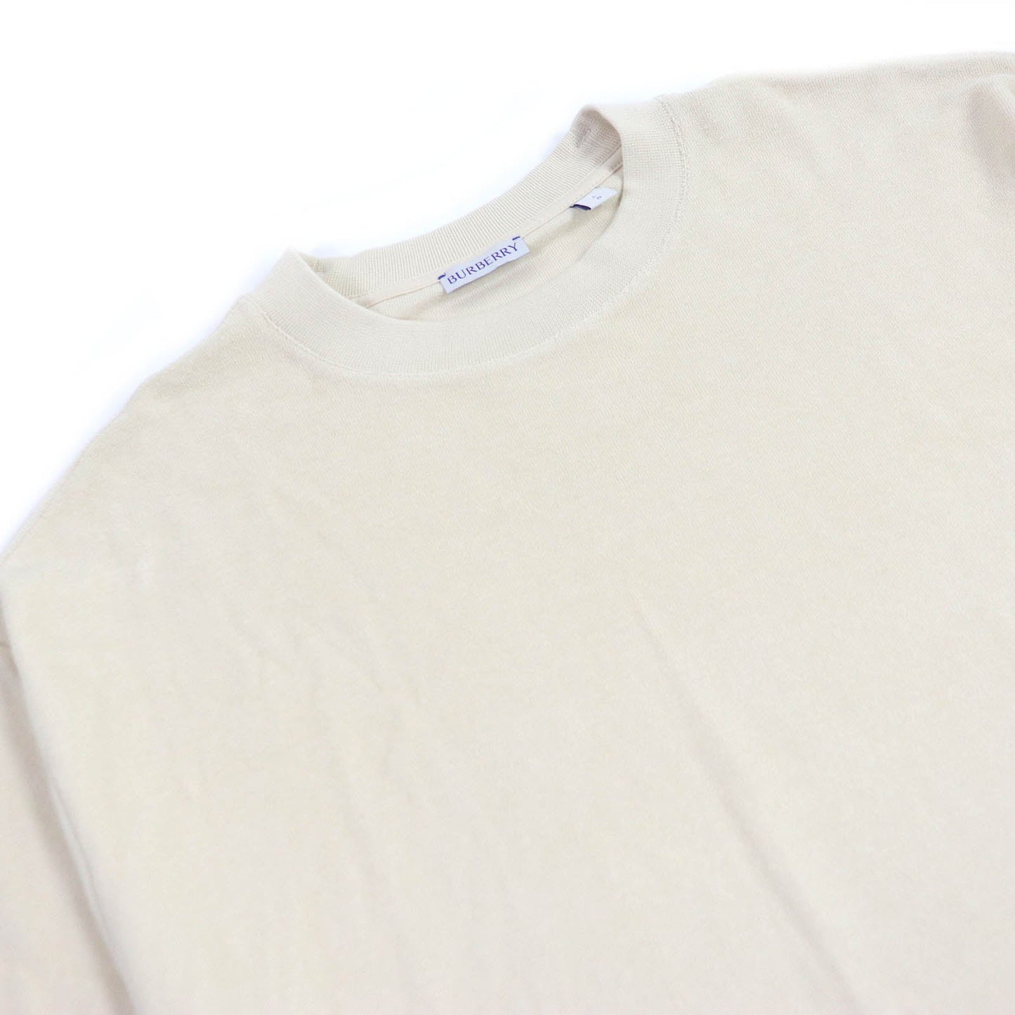 BURBERRY Short sleeve T-shirt 8081233 Main: 100% cotton, some parts: 98% cotton, some parts: 2% elastane Ivory mens L