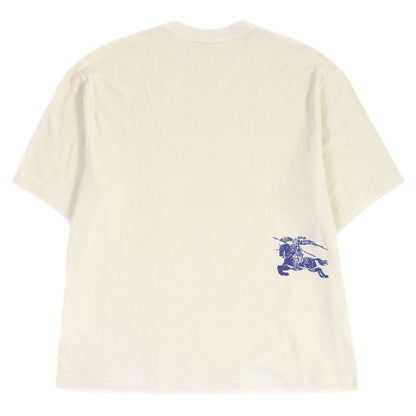 BURBERRY Short sleeve T-shirt 8081233 Main: 100% cotton, some parts: 98% cotton, some parts: 2% elastane Ivory mens L