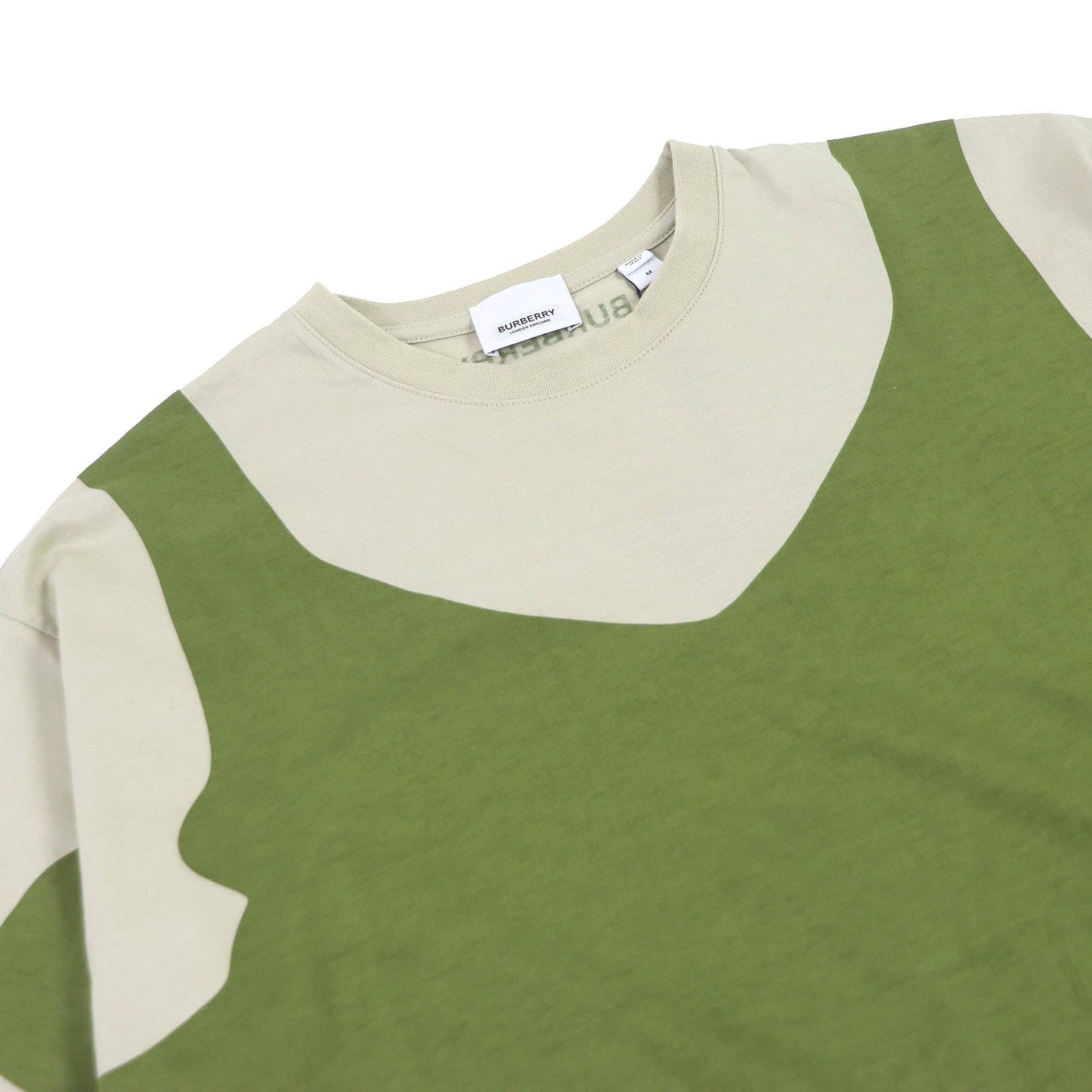BURBERRY Short sleeve T-shirt 8052169 Main: 100% cotton, some parts: 98% cotton, some parts: 2% elastane Khaki type mens L