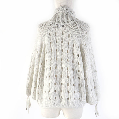 CHANEL knit P70959K10142 Main: 50% alpaca, Main: 47% polyamide, Main: 3% wool Ivory Women 34