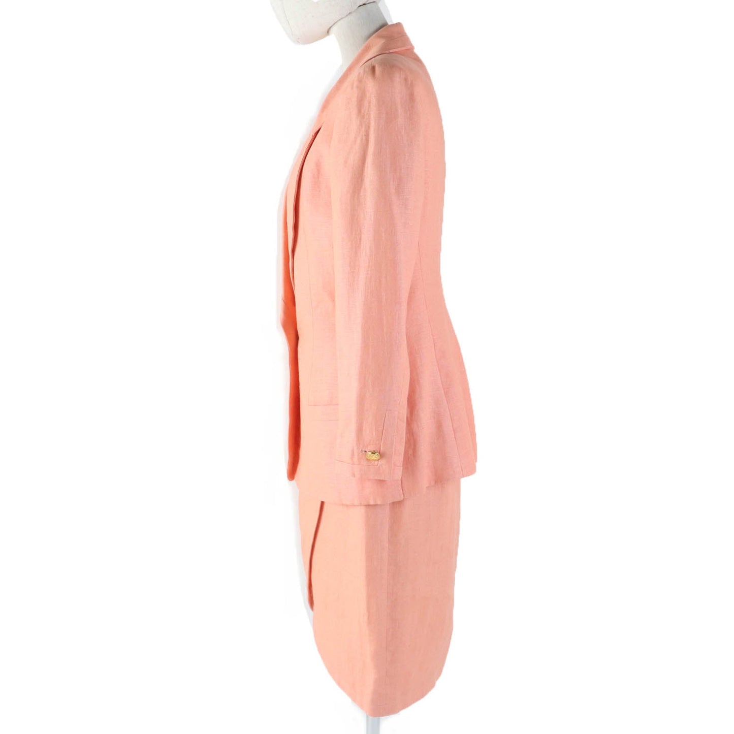 CHANEL ensemble Main: 100% linen, lining: 100% silk Orange Women 36