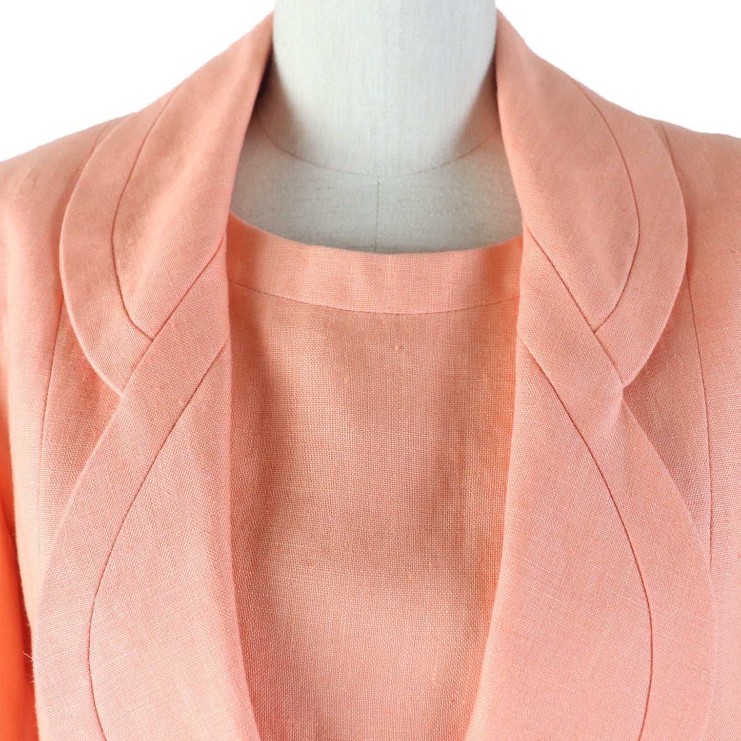 CHANEL ensemble Main: 100% linen, lining: 100% silk Orange Women 36