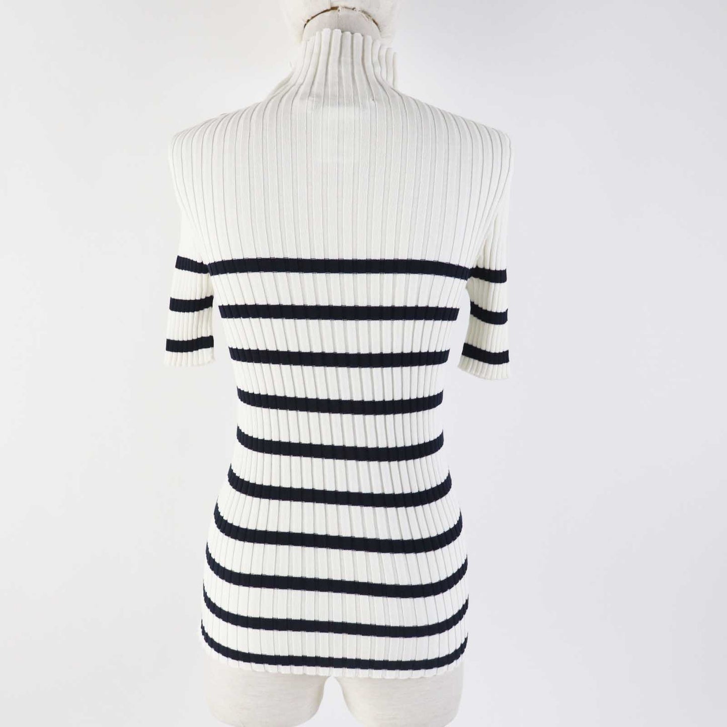 Christian Dior Short sleeve knit 114S48AM725 Main: 100% cotton White black Women 38