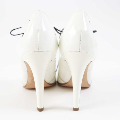 CHANEL Booties 17A G33057 Main: Patent leather white Women 36