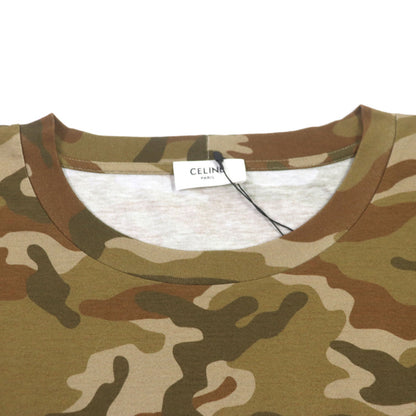 CELINE Short sleeve T-shirt 2X681246Q Main: 100% cotton Brown Loose Logo T-shirt mens XL