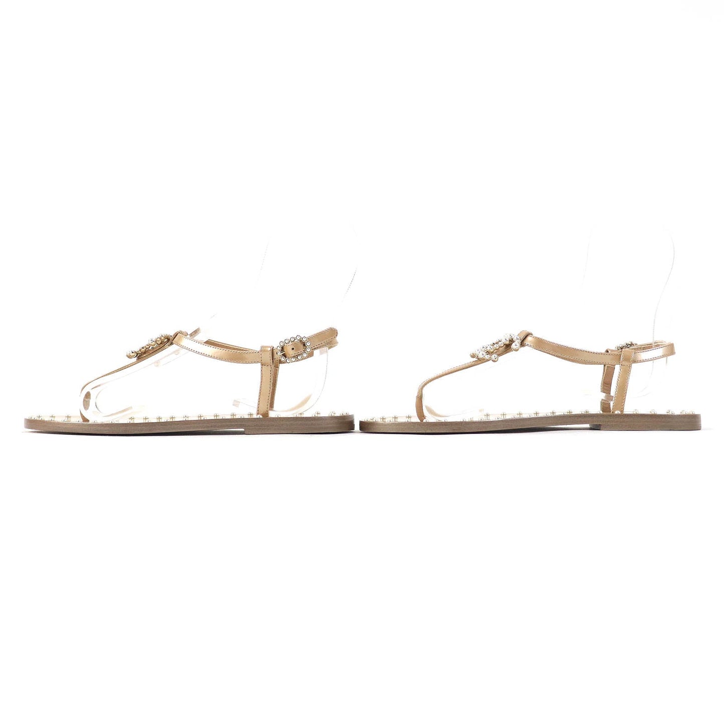 CHANEL Sandals 17P G32551 Main: Calf leather beige Women 35