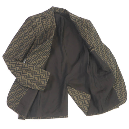 FENDI suit FJ0498/FB0767 Main: 65% polyester, Main: 35% cotton, Lining: 100% cupra Brown mens 44