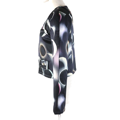CHANEL No color jacket P57584 Outer: 68% rayon, Outer: 32% silk, Lining: 100% silk, Filling: 100% polyester Black multicolor Women 34
